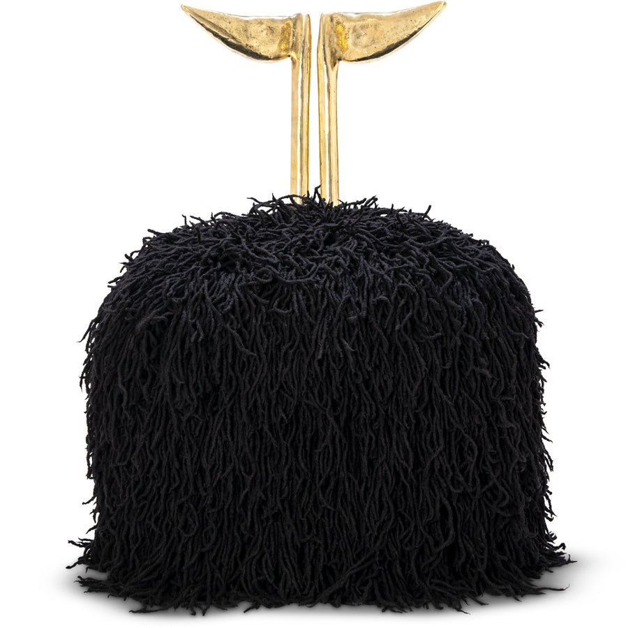 Strelitzia Black Shaggy Dining Chair