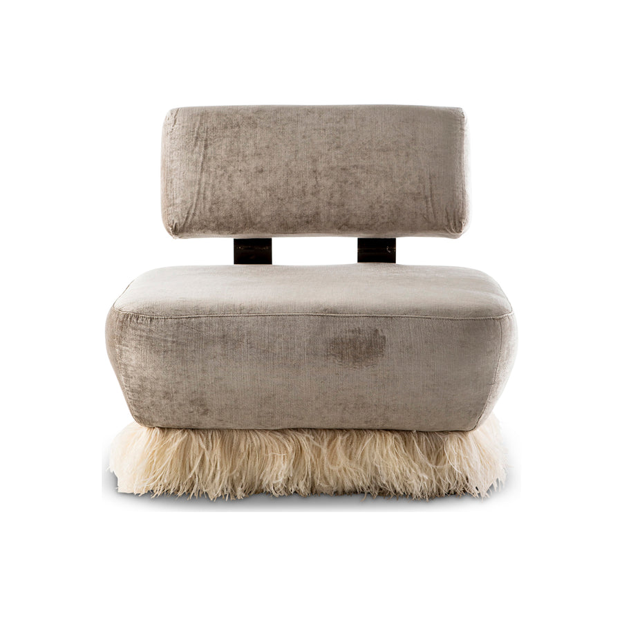 Ostrich Fluff Lounge Chair - Egg Designs