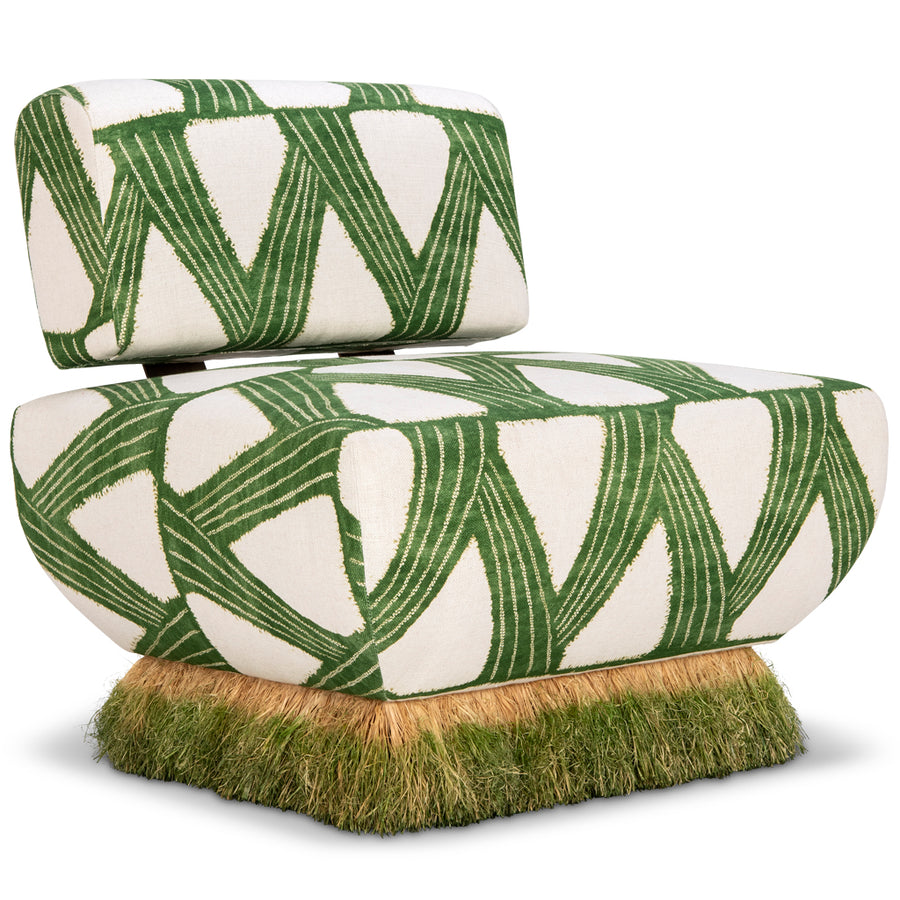 Comporta Green Ombre Lounge Chair