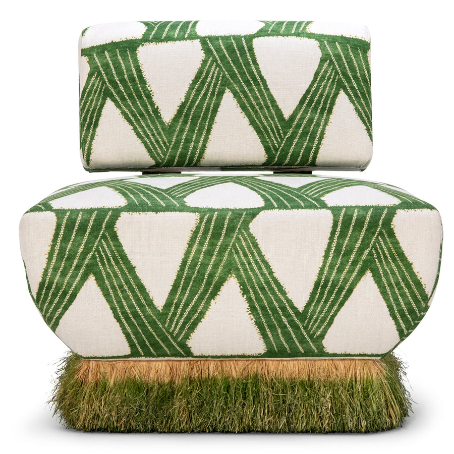 Comporta Green Ombre Lounge Chair