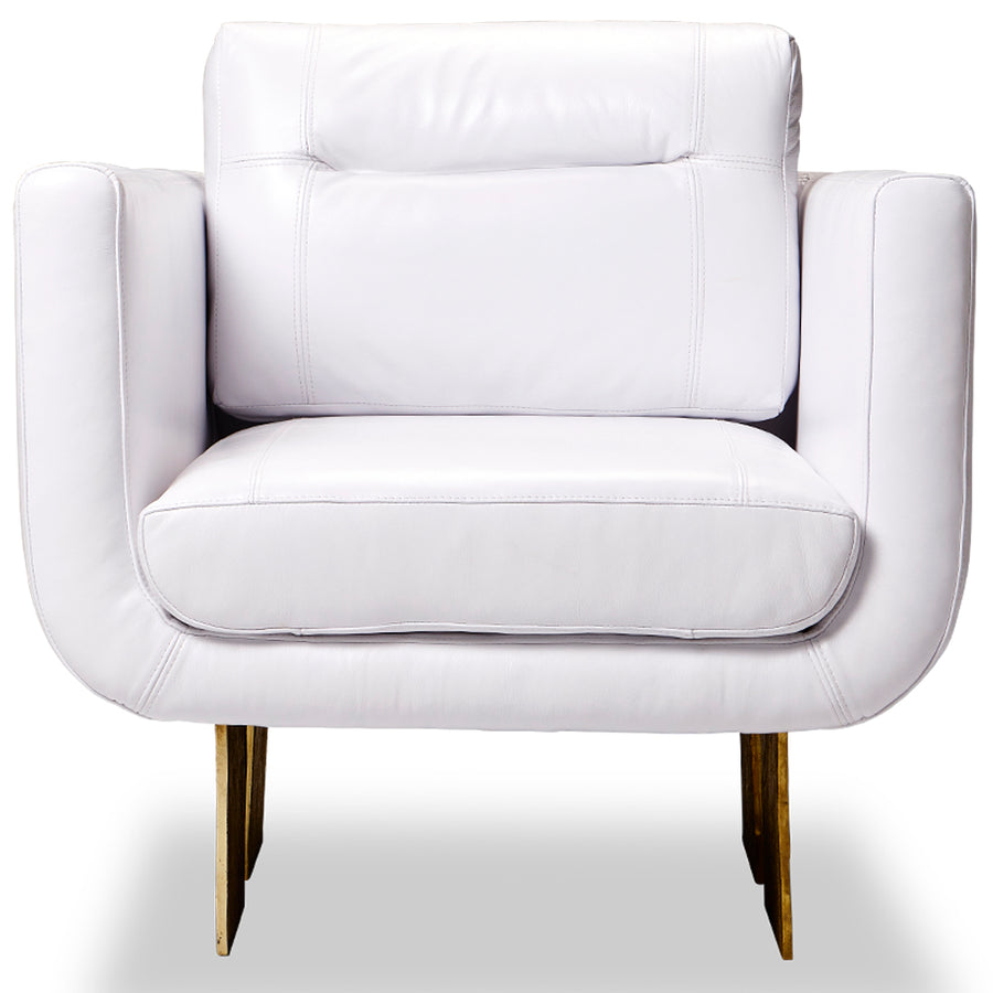 Primal Lounge chair White Leather