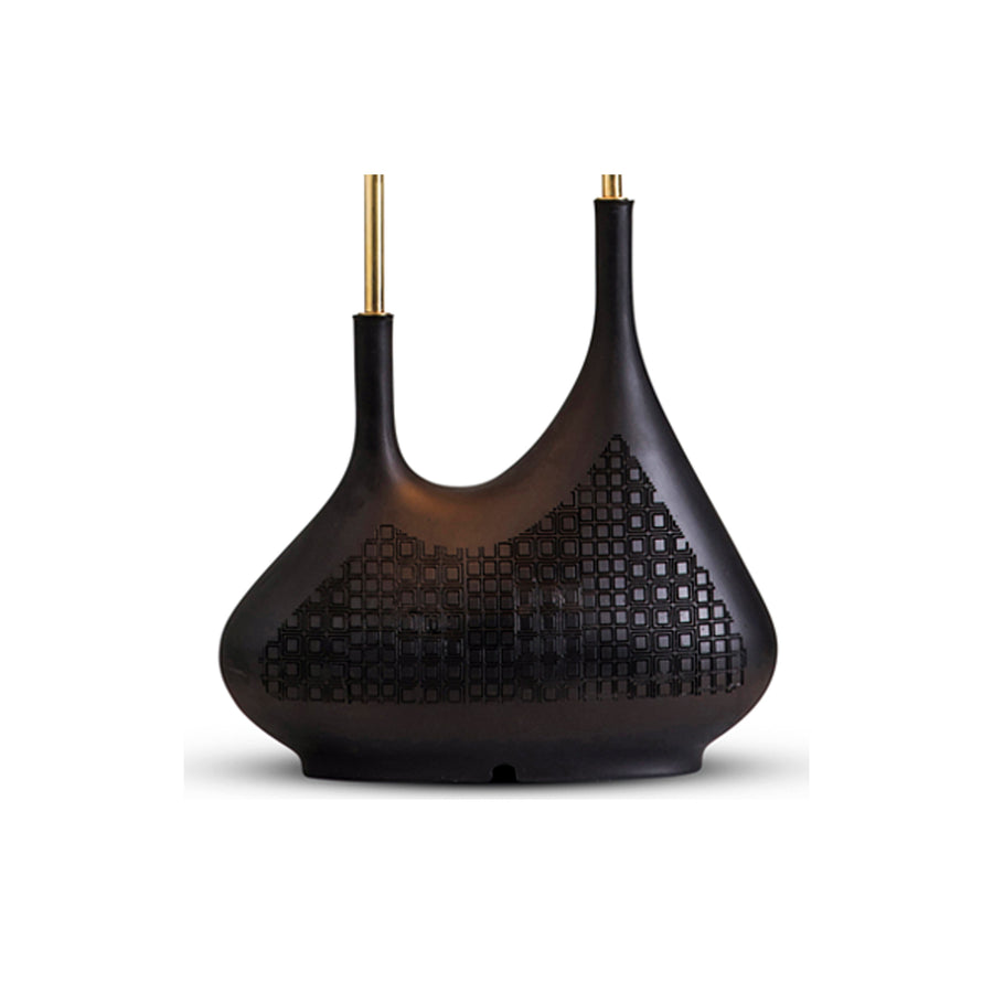 Pod Double Table Lamp Black - Egg Designs