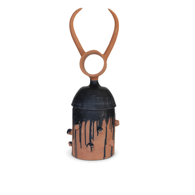Gazella Sculpture #1 – Terracotta Clay with Black Glaze