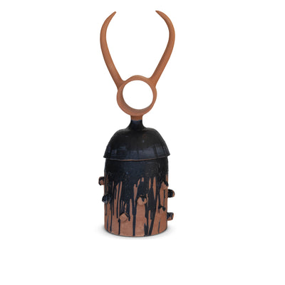 Gazella Sculpture #1 – Terracotta Clay with Black Glaze