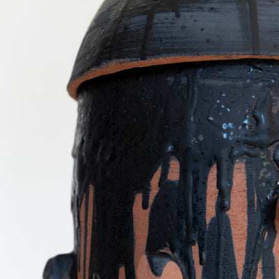 Gazella Sculpture #1 – Terracotta Clay with Black Glaze