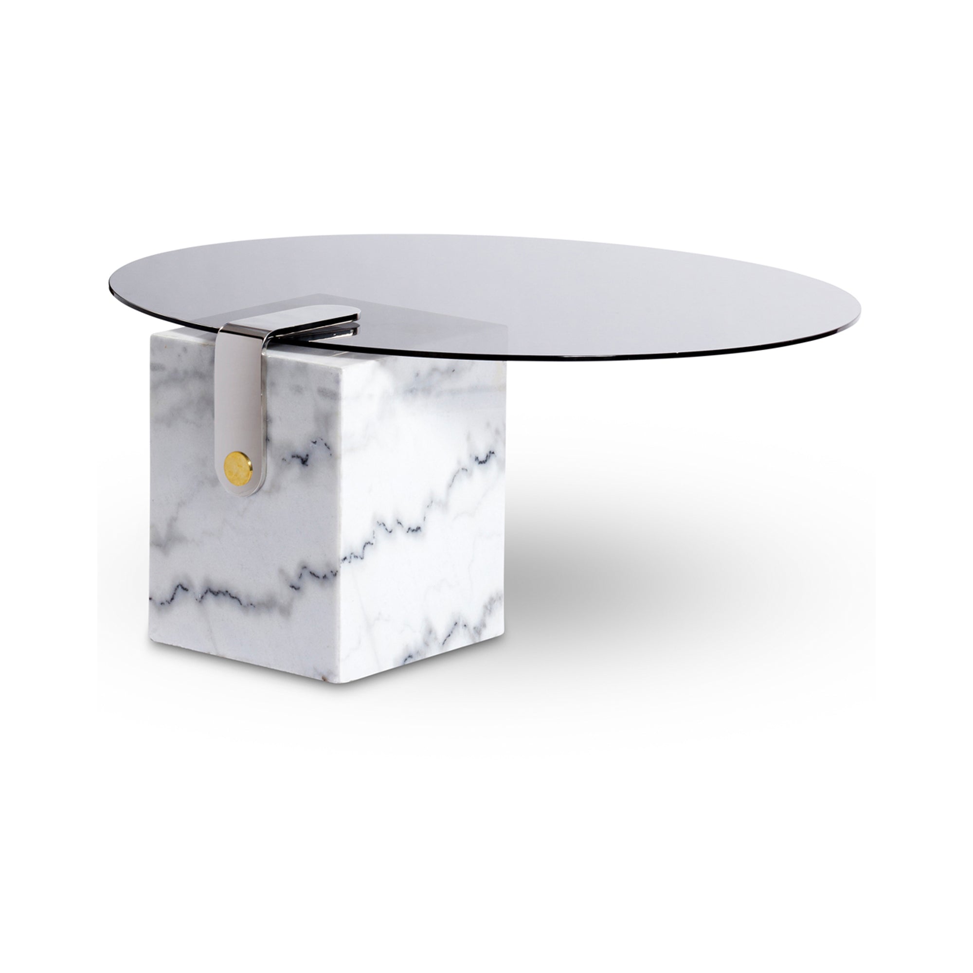 Round Marble Patch Coffee Table