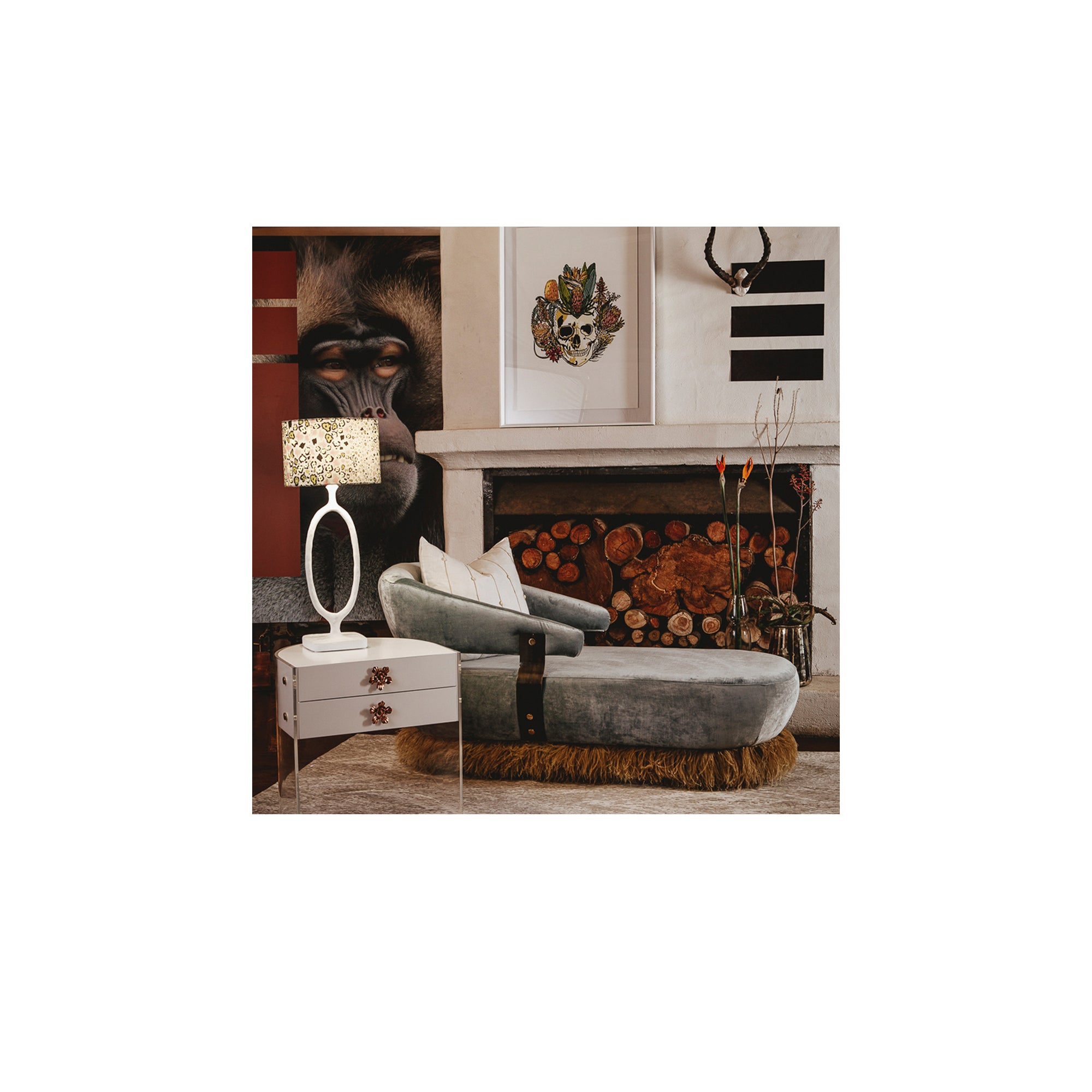 Ostrich Fluff Daybed