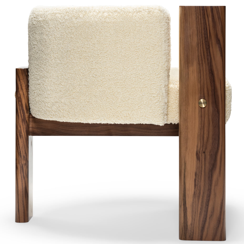 Malta Cream Boucle' Dining Chair