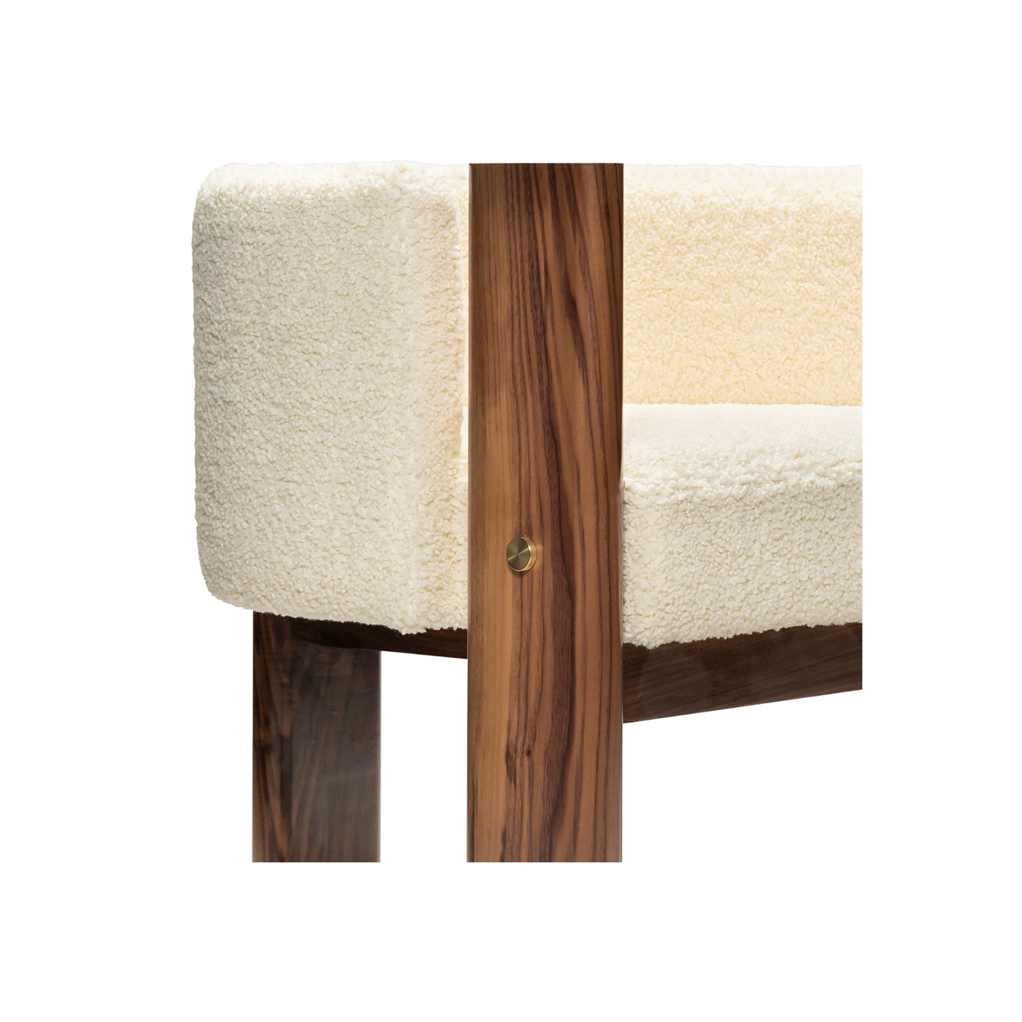 Malta Cream Boucle' Dining Chair - Egg Designs