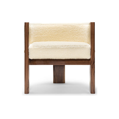 Malta Cream Boucle' Dining Chair - Egg Designs