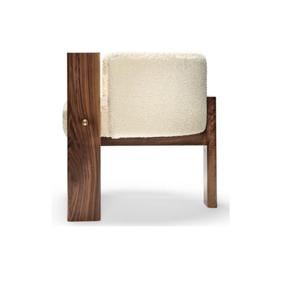 Malta Cream Boucle' Dining Chair - Egg Designs