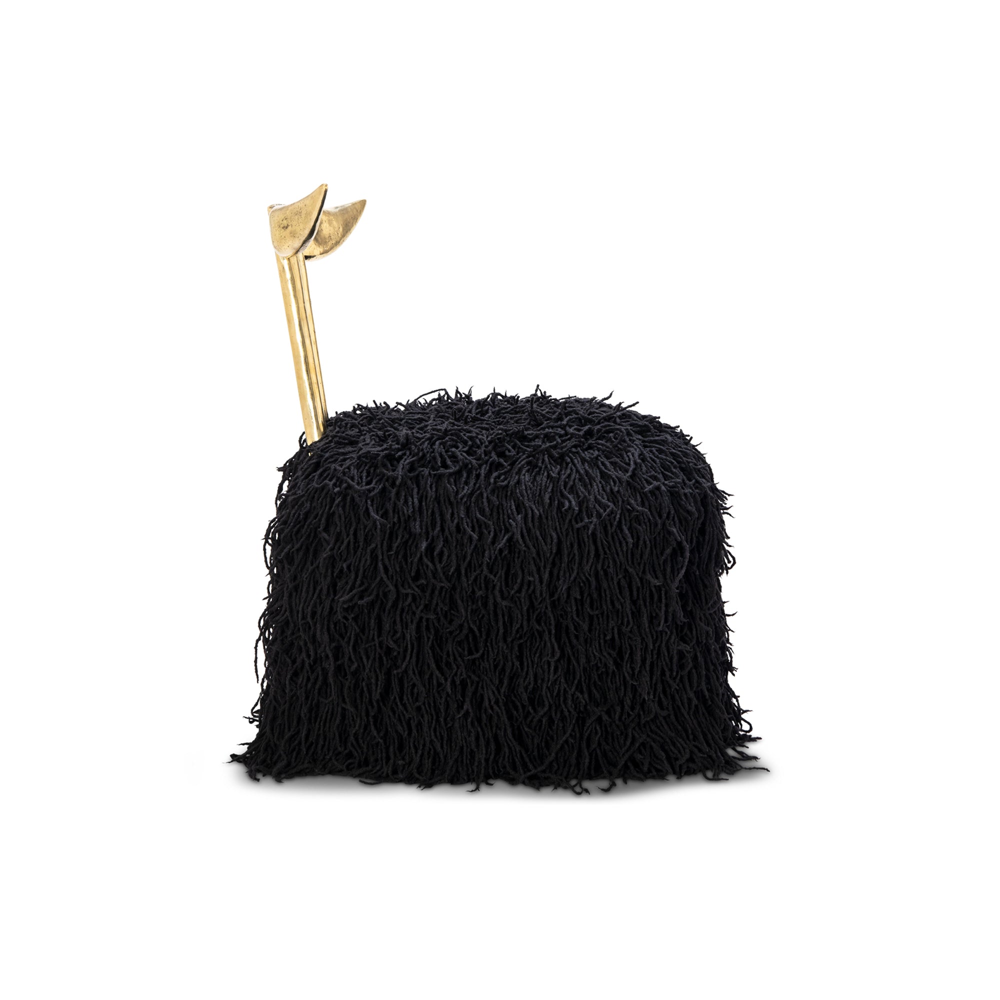 Strelitzia Black Shaggy Dining Chair - Egg Designs