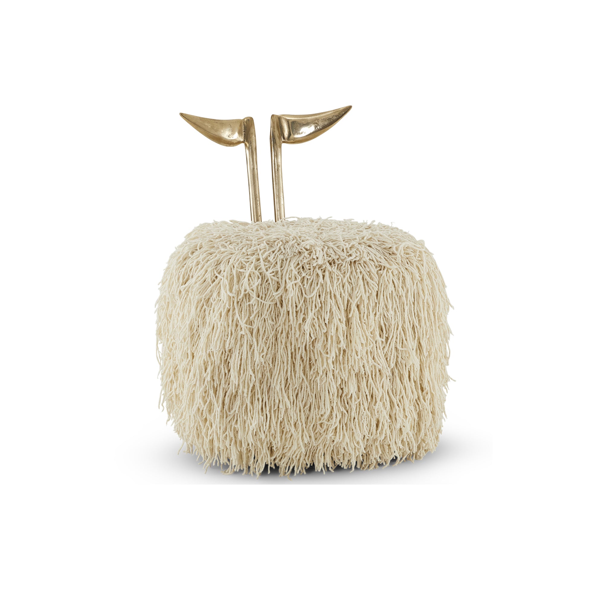 Strelitzia Cream Shaggy Dining Chair - Egg Designs