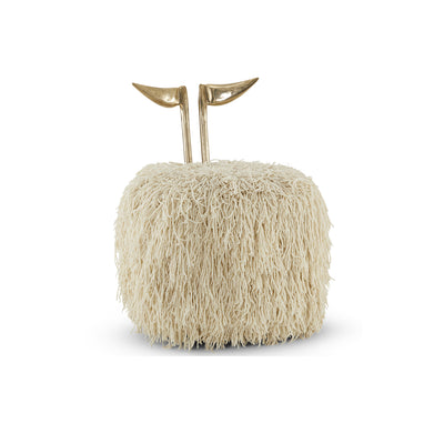 Strelitzia Cream Shaggy Dining Chair - Egg Designs