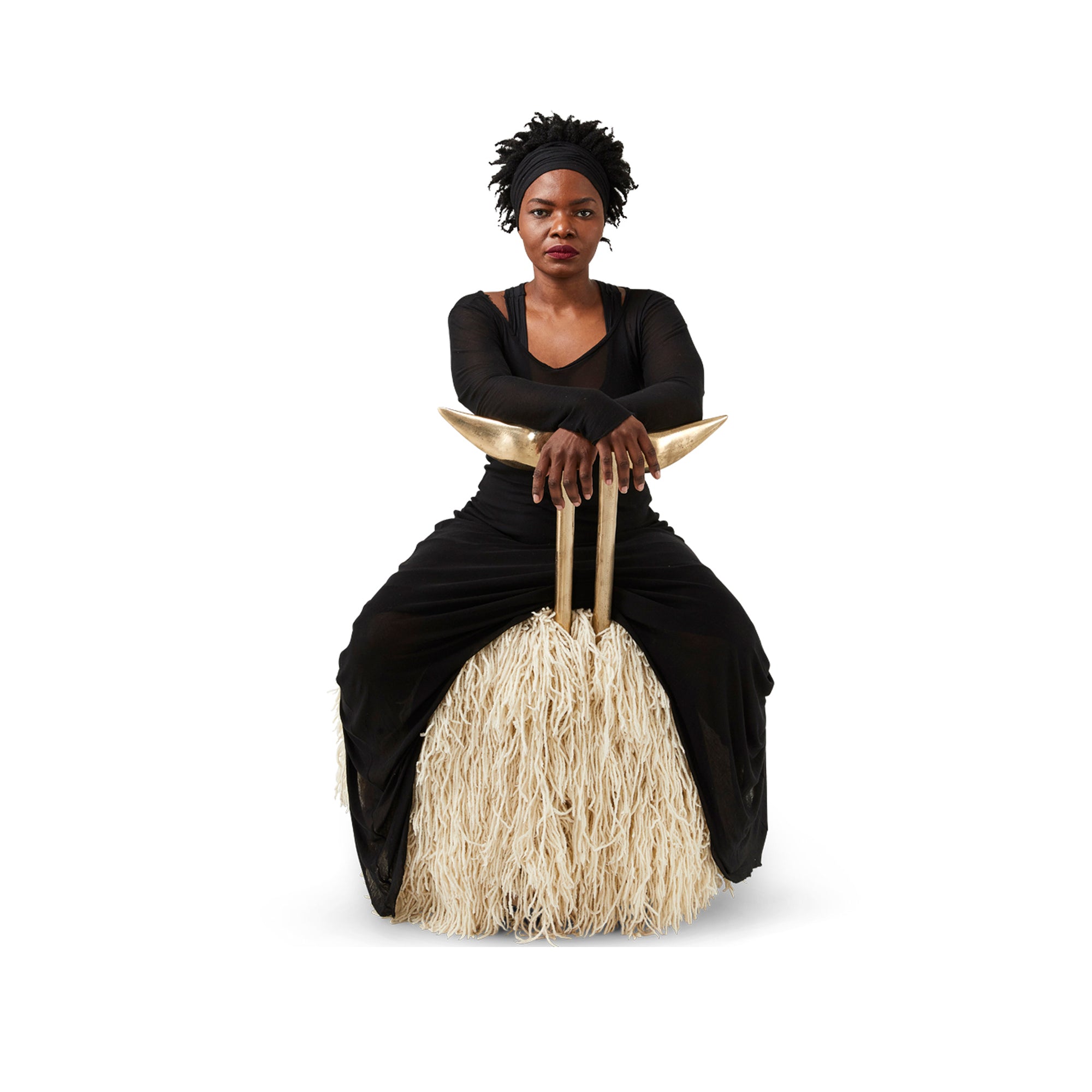 Strelitzia Cream Shaggy Dining Chair - Egg Designs