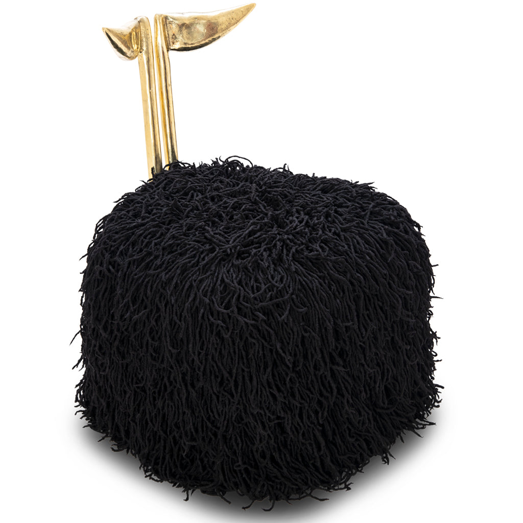 Strelitzia Black Shaggy Dining Chair