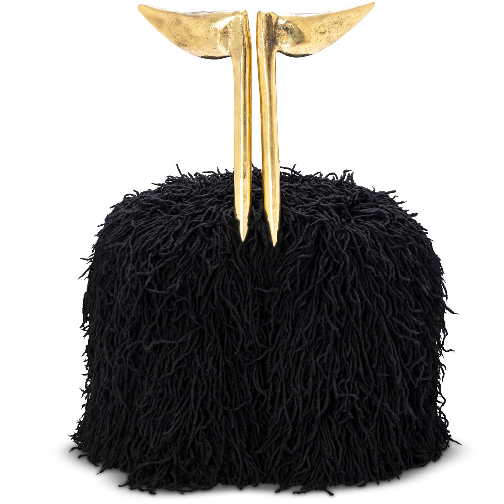 Strelitzia Black Shaggy Dining Chair