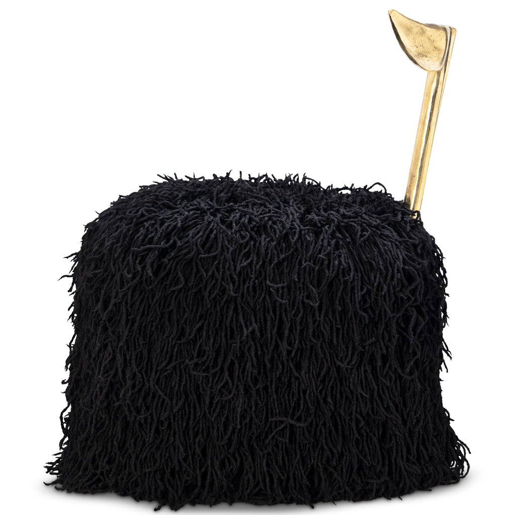 Strelitzia Black Shaggy Dining Chair