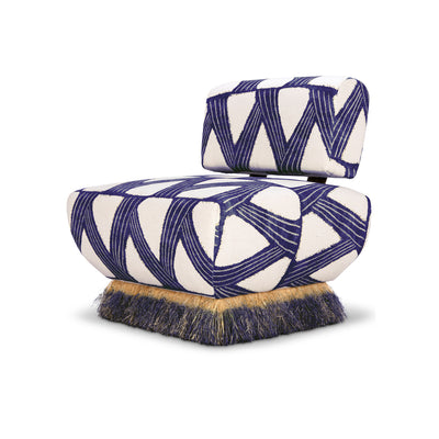 Comporta Azul Ombre Lounge Chair