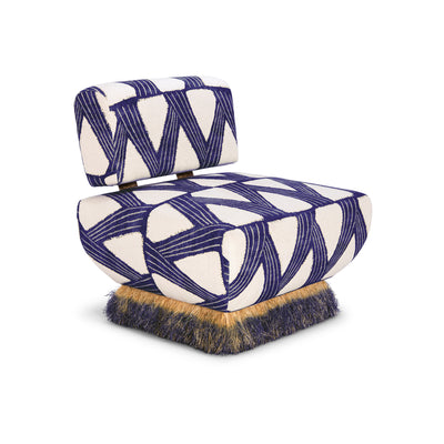Comporta Azul Ombre Lounge Chair