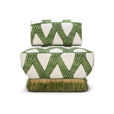 Comporta Green Ombre Lounge Chair - Egg Designs