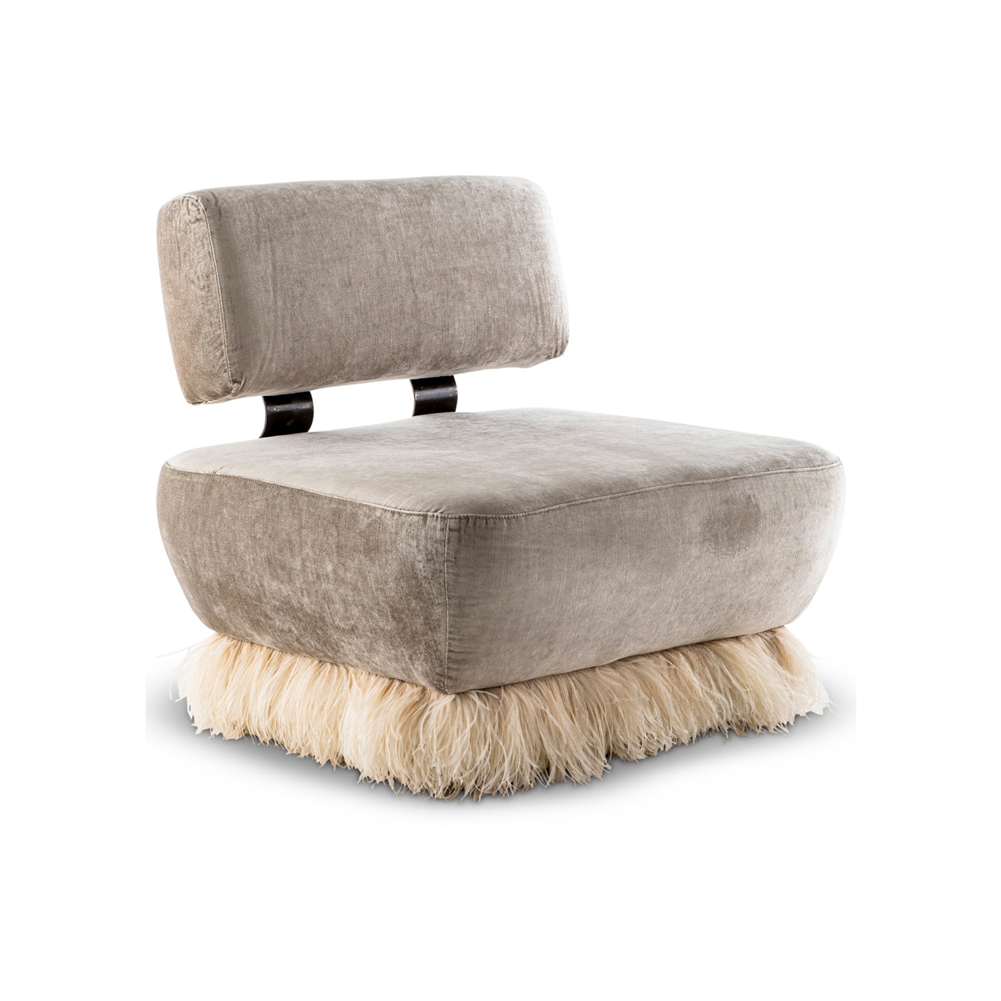 Ostrich Fluff Lounge Chair - Egg Designs