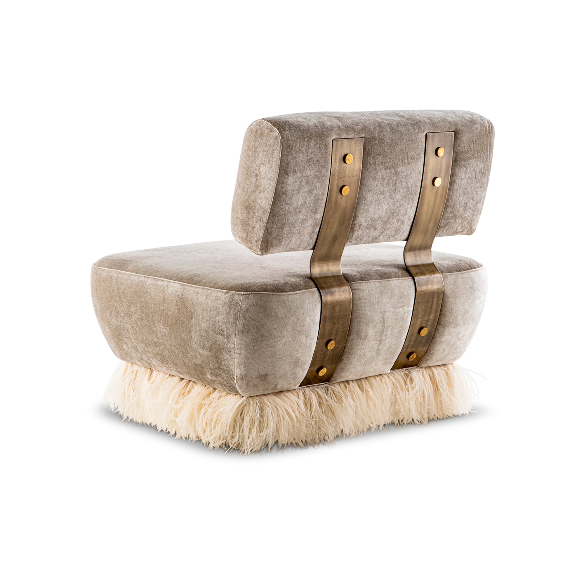 Ostrich Fluff Lounge Chair - Egg Designs