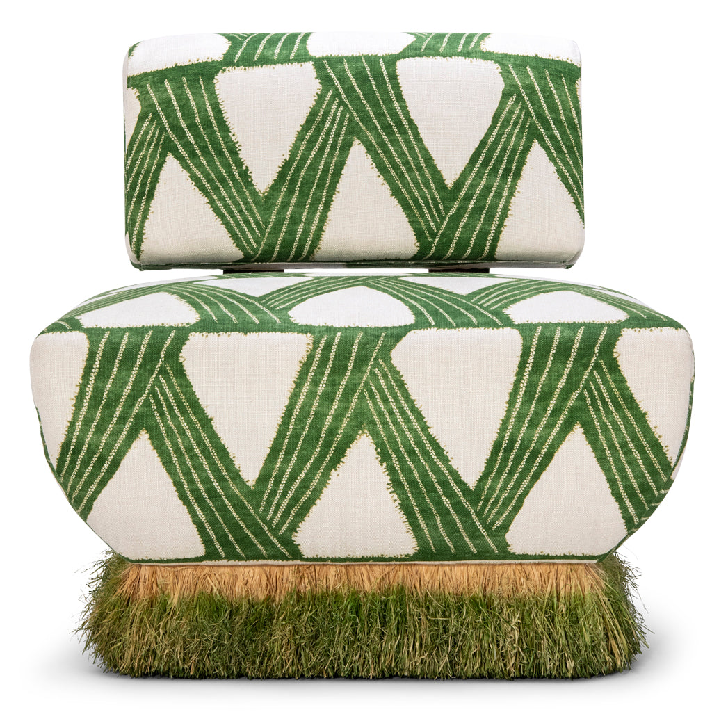 Comporta Green Ombre Lounge Chair