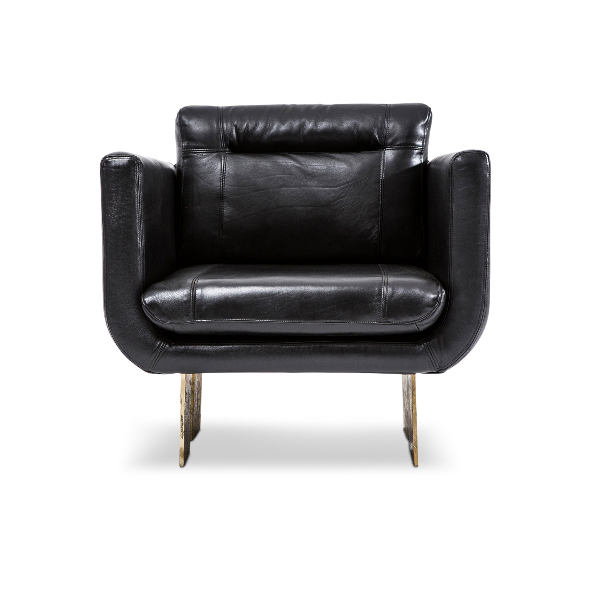 Primal Lounge chair Black Leather - Egg Designs