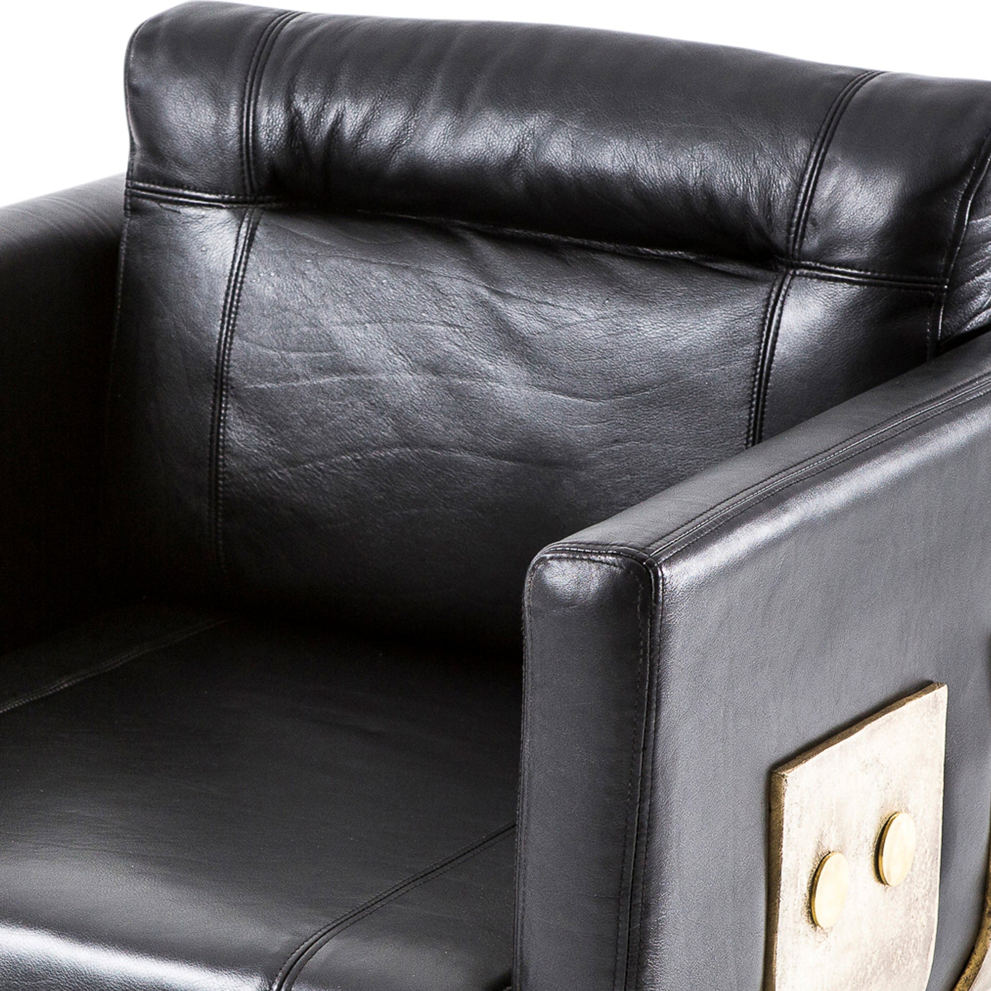 Primal Lounge chair Black Leather - Egg Designs