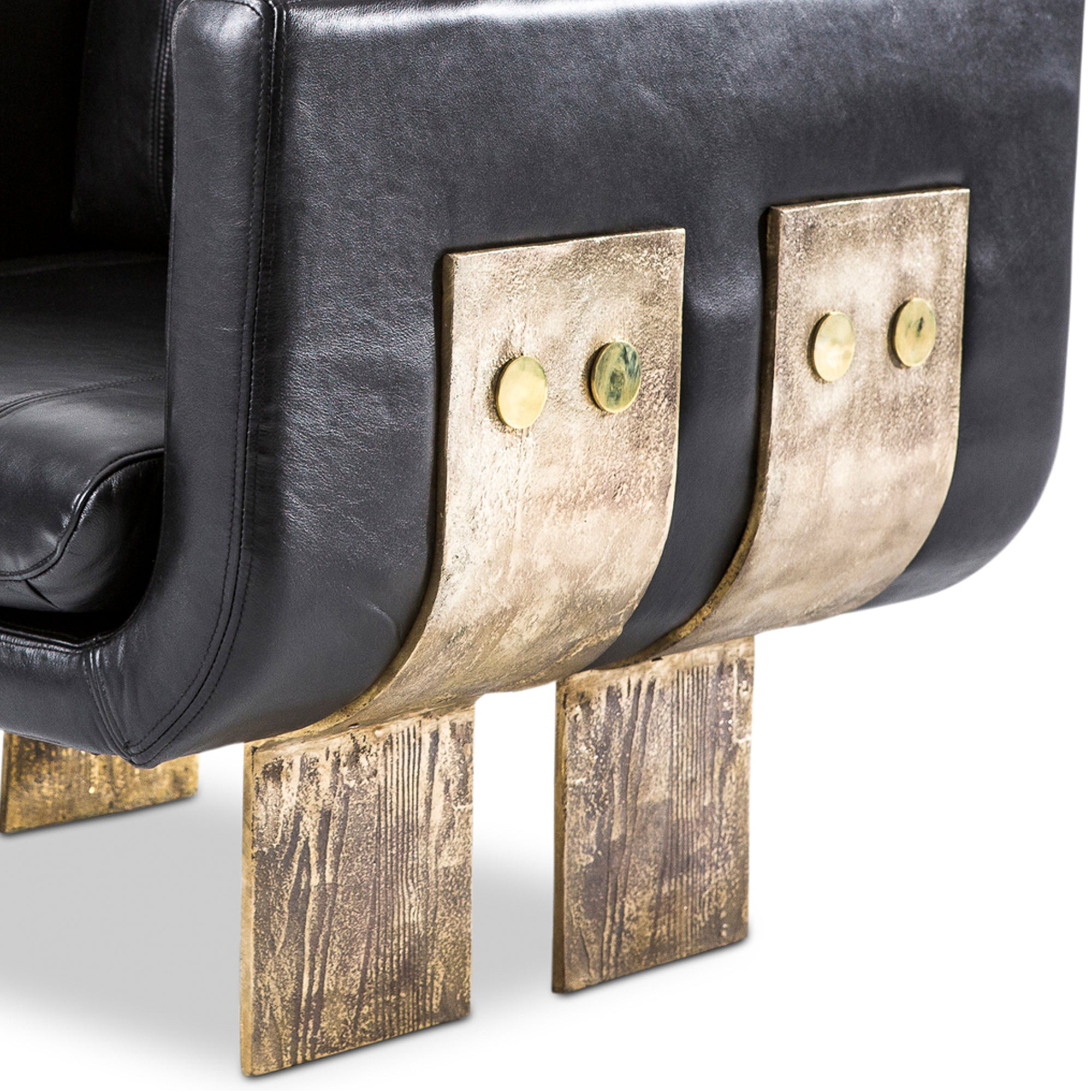 Primal Lounge chair Black Leather - Egg Designs