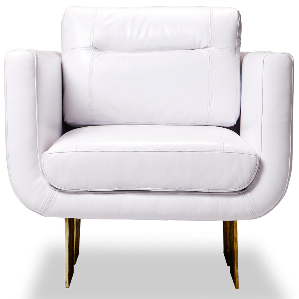 Primal Lounge chair White Leather