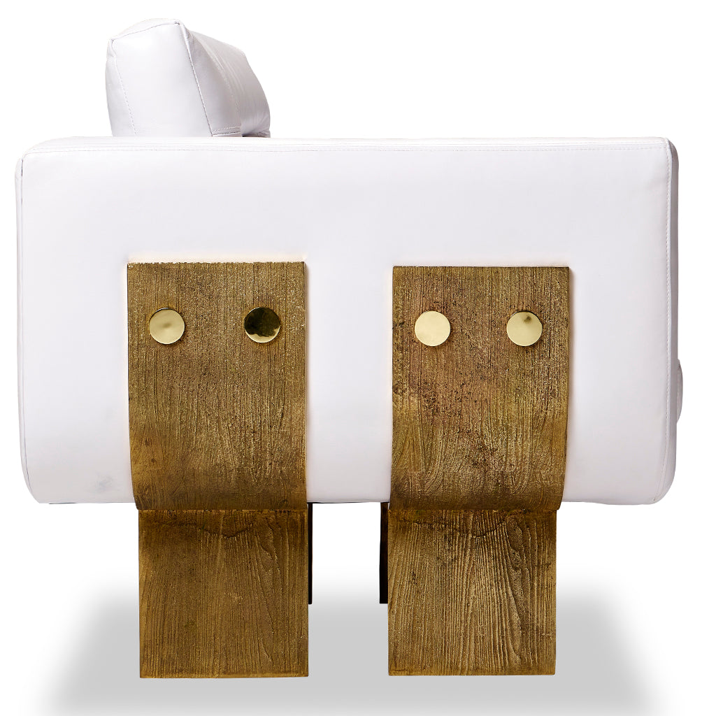 Primal Lounge chair White Leather