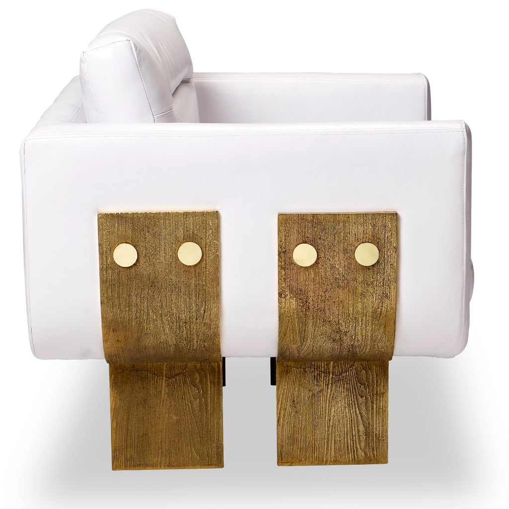 Primal Lounge chair White Leather