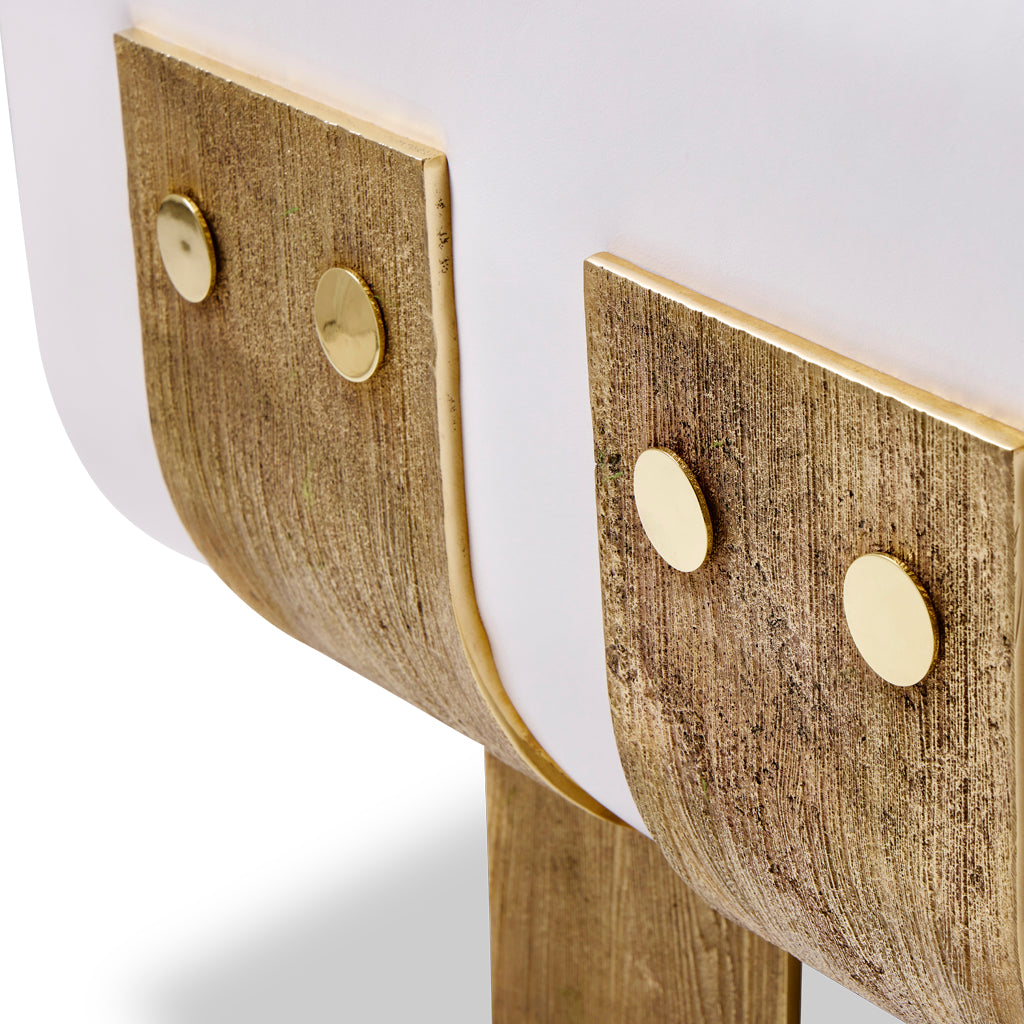 Primal Lounge chair White Leather