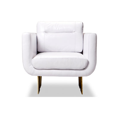 Primal Lounge chair White Leather - Egg Designs