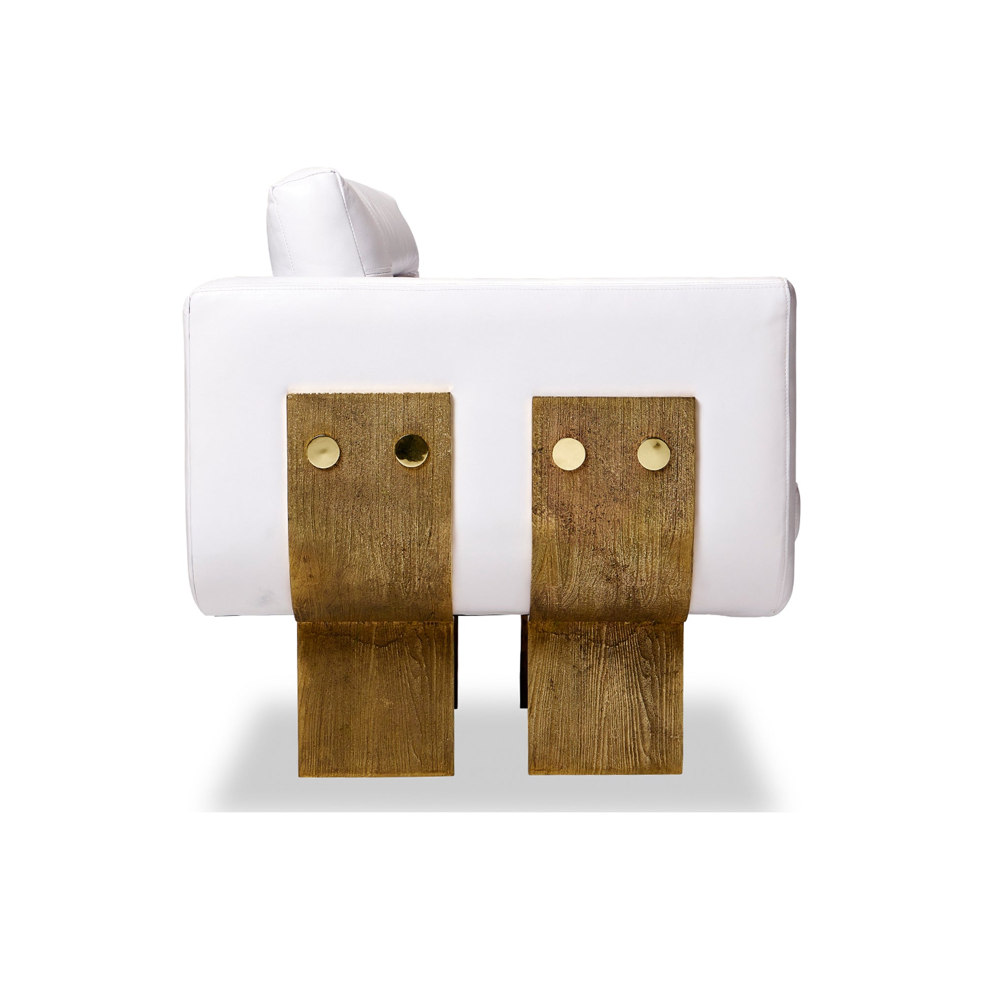 Primal Lounge chair White Leather - Egg Designs
