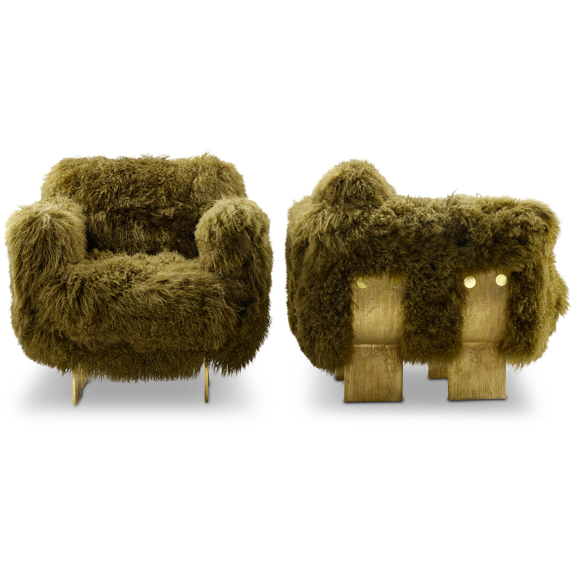 Primal Lounge Chair Mongolian Olive