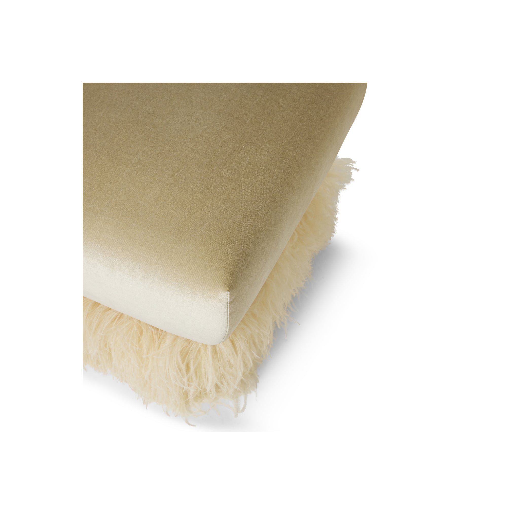 Ostrich Fluff 700 square Ottoman