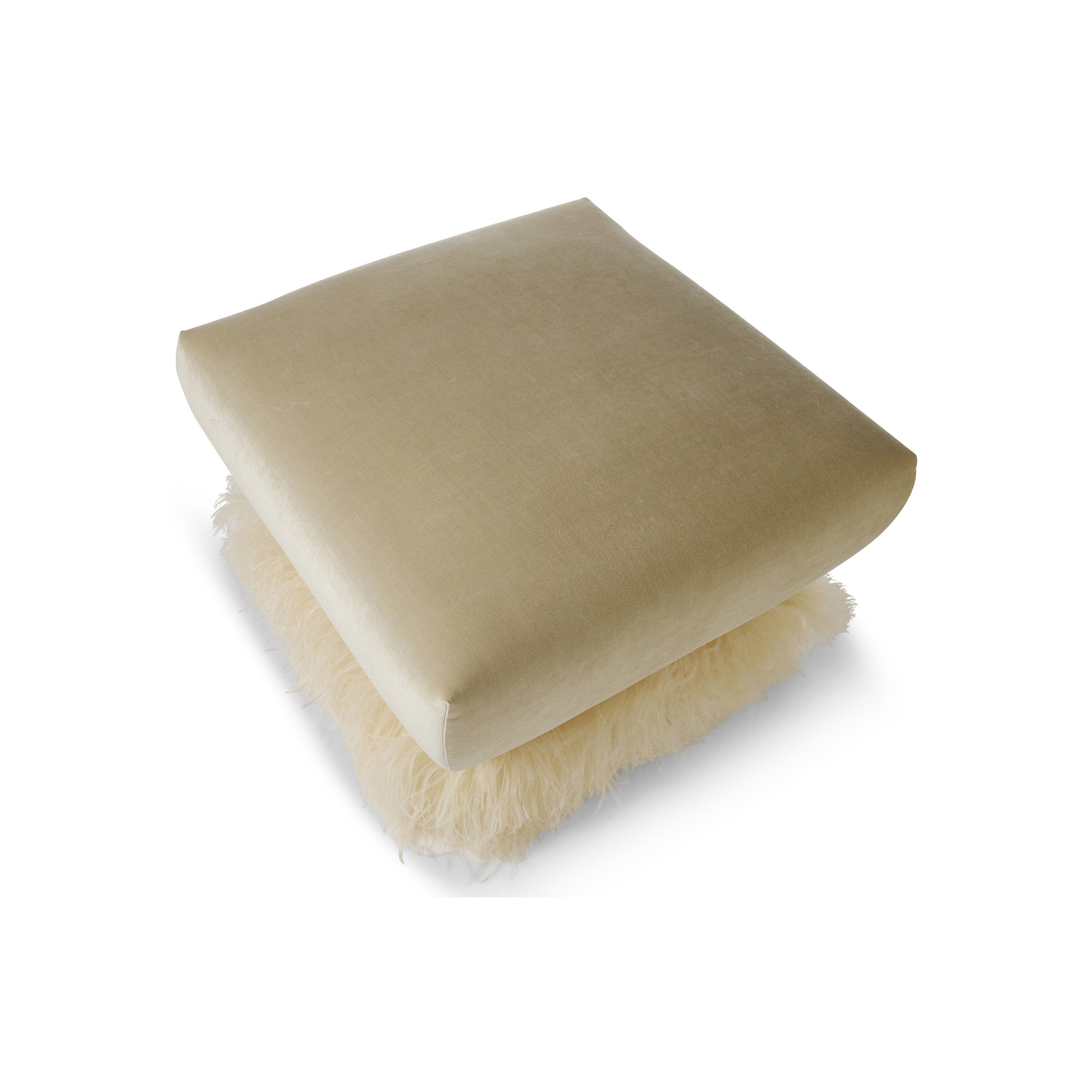 Ostrich Fluff 700 square Ottoman