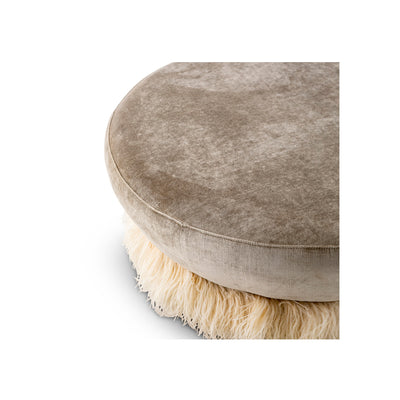Ostrich Fluff Ottoman - Egg Designs