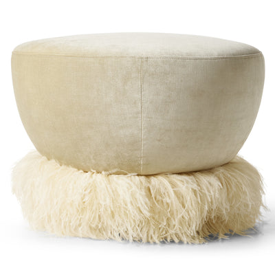 Ostrich Fluff 600 Diameter Ottoman