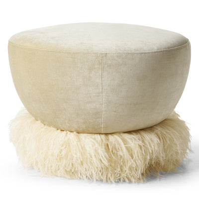 Ostrich Fluff 600 Diameter Ottoman