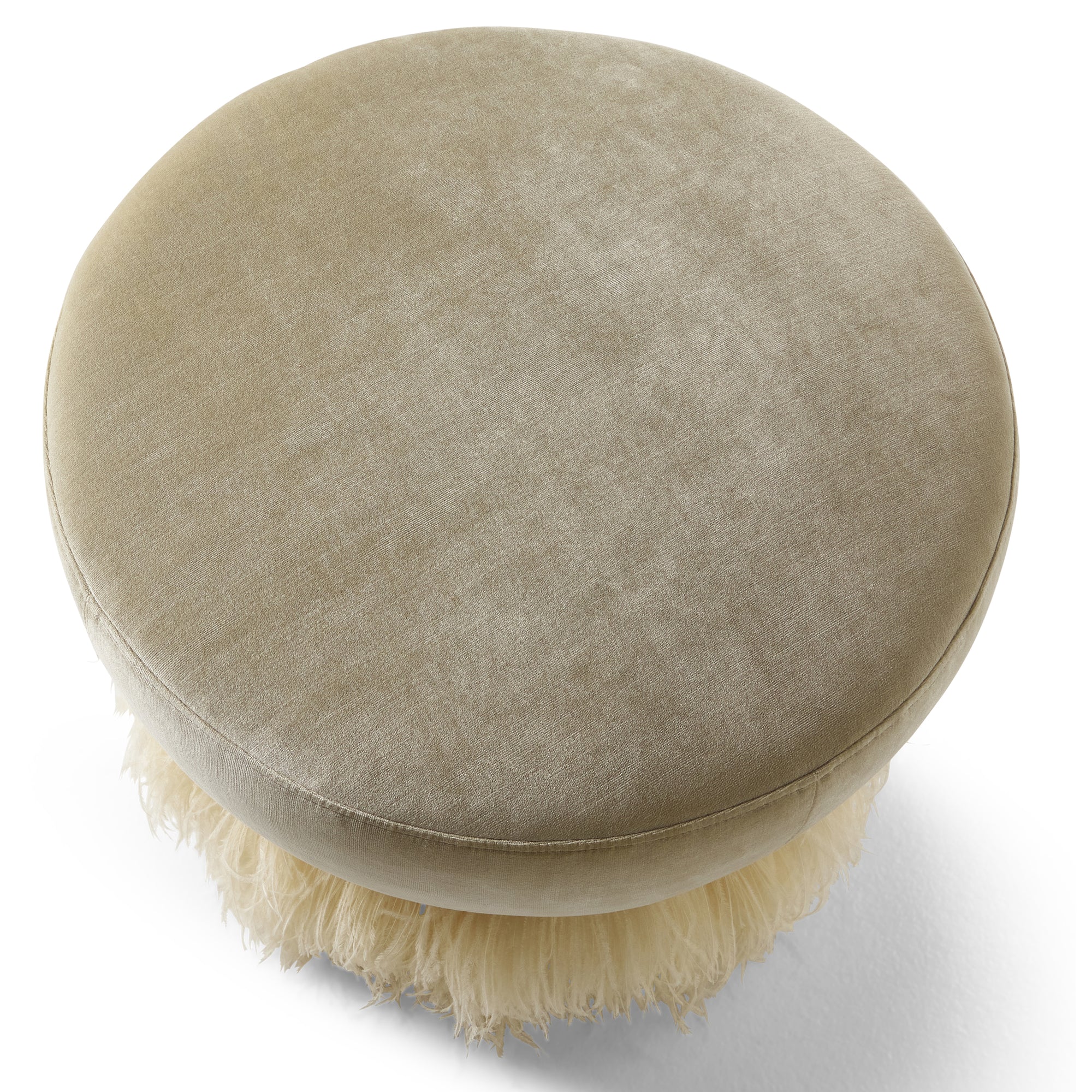 Ostrich Fluff 600 Diameter Ottoman
