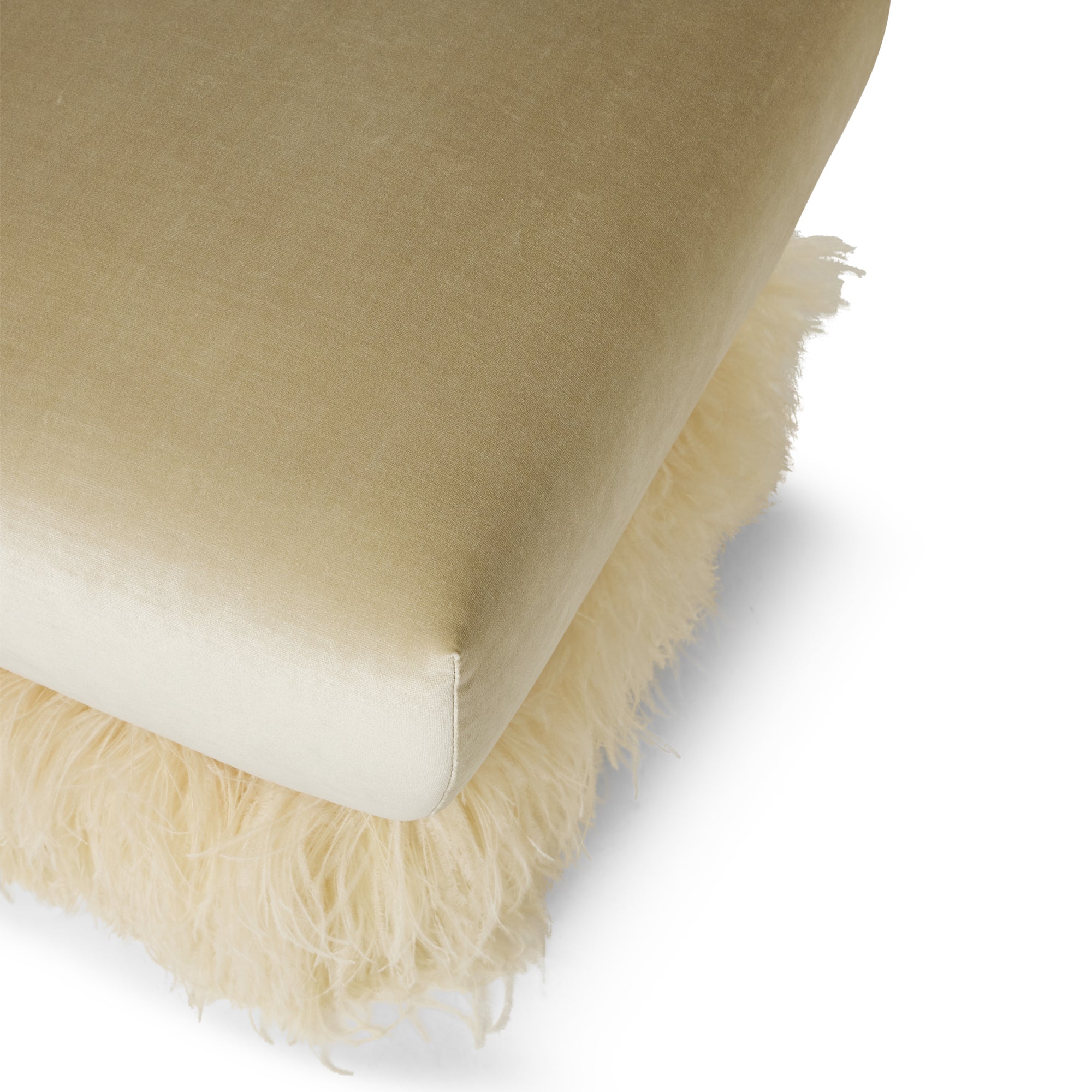 Ostrich Fluff 700 square Ottoman