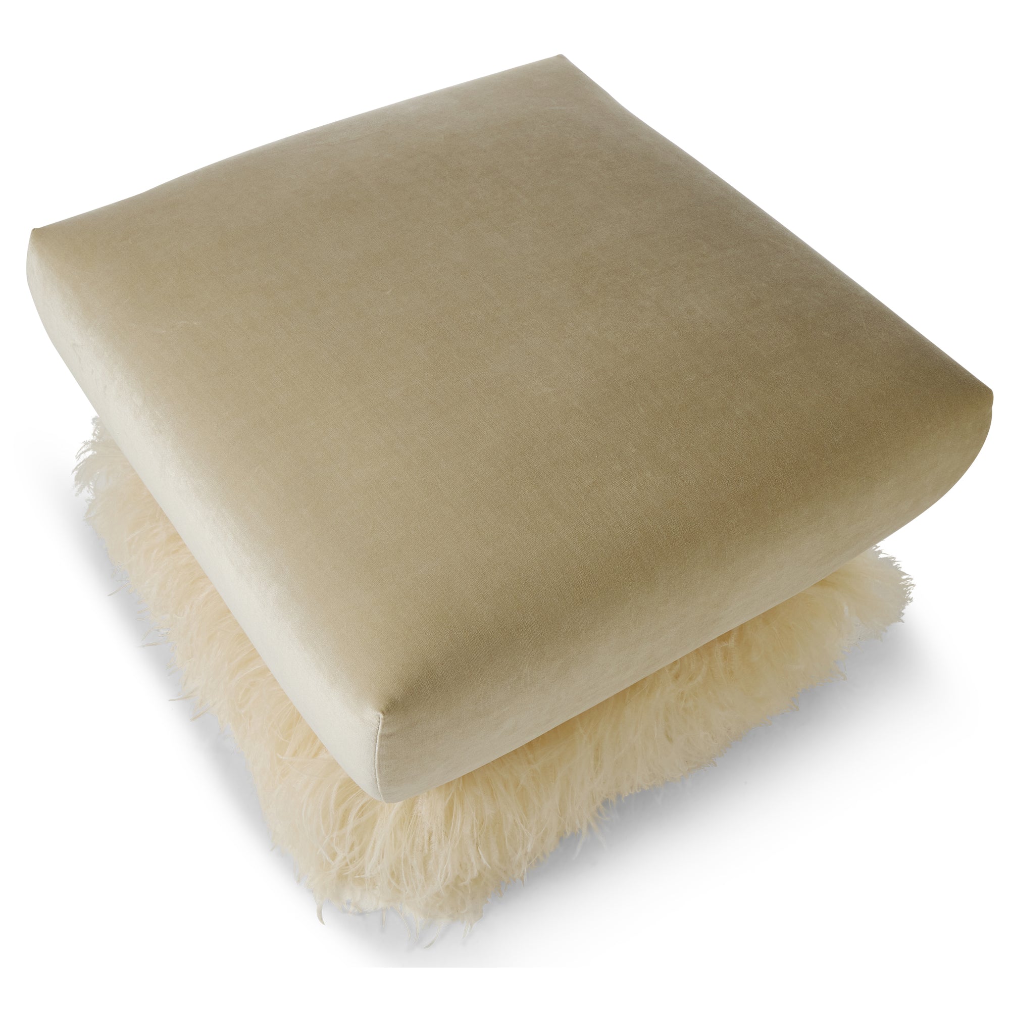 Ostrich Fluff 700 square Ottoman