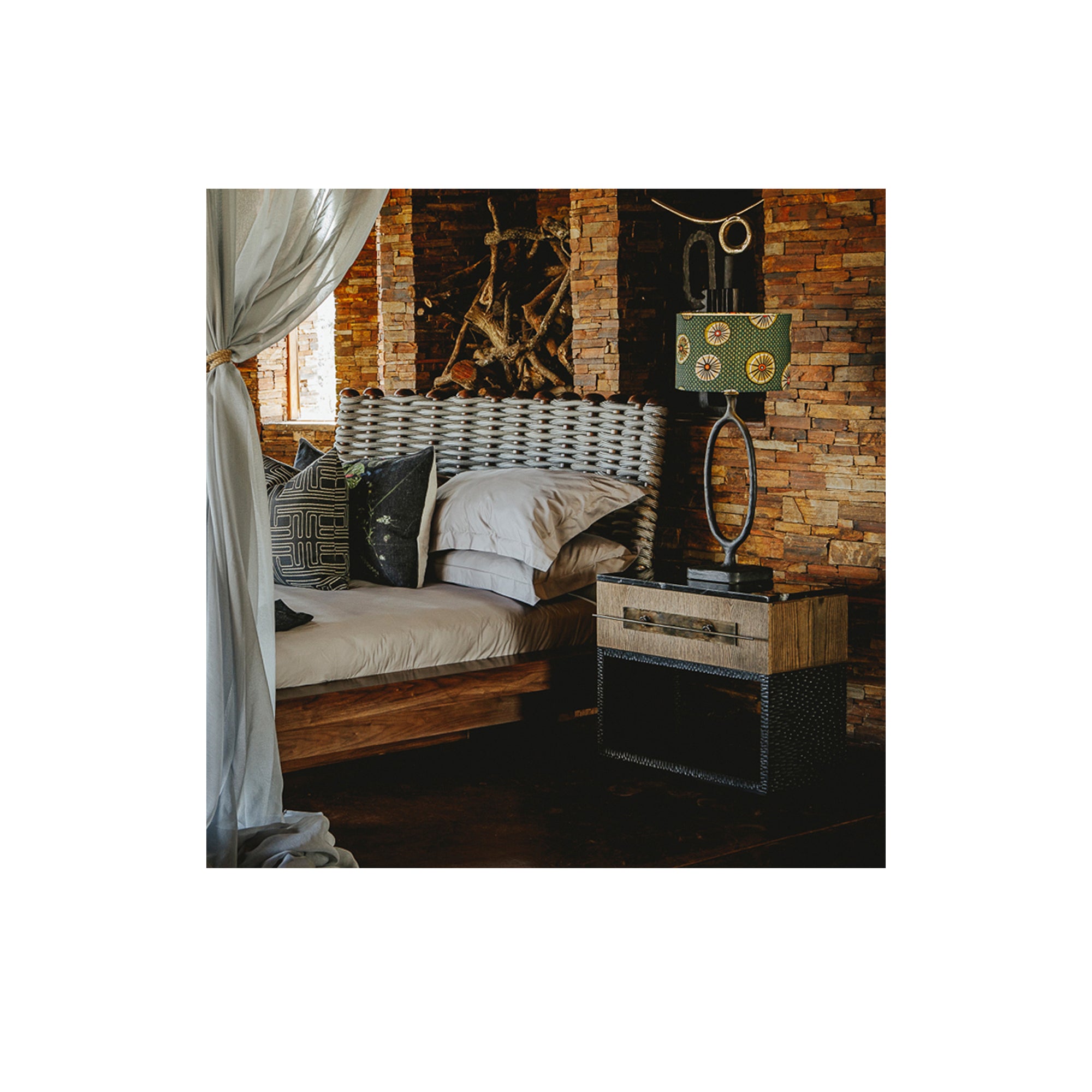 Hawkstone Chiselled Bedside Pedestal