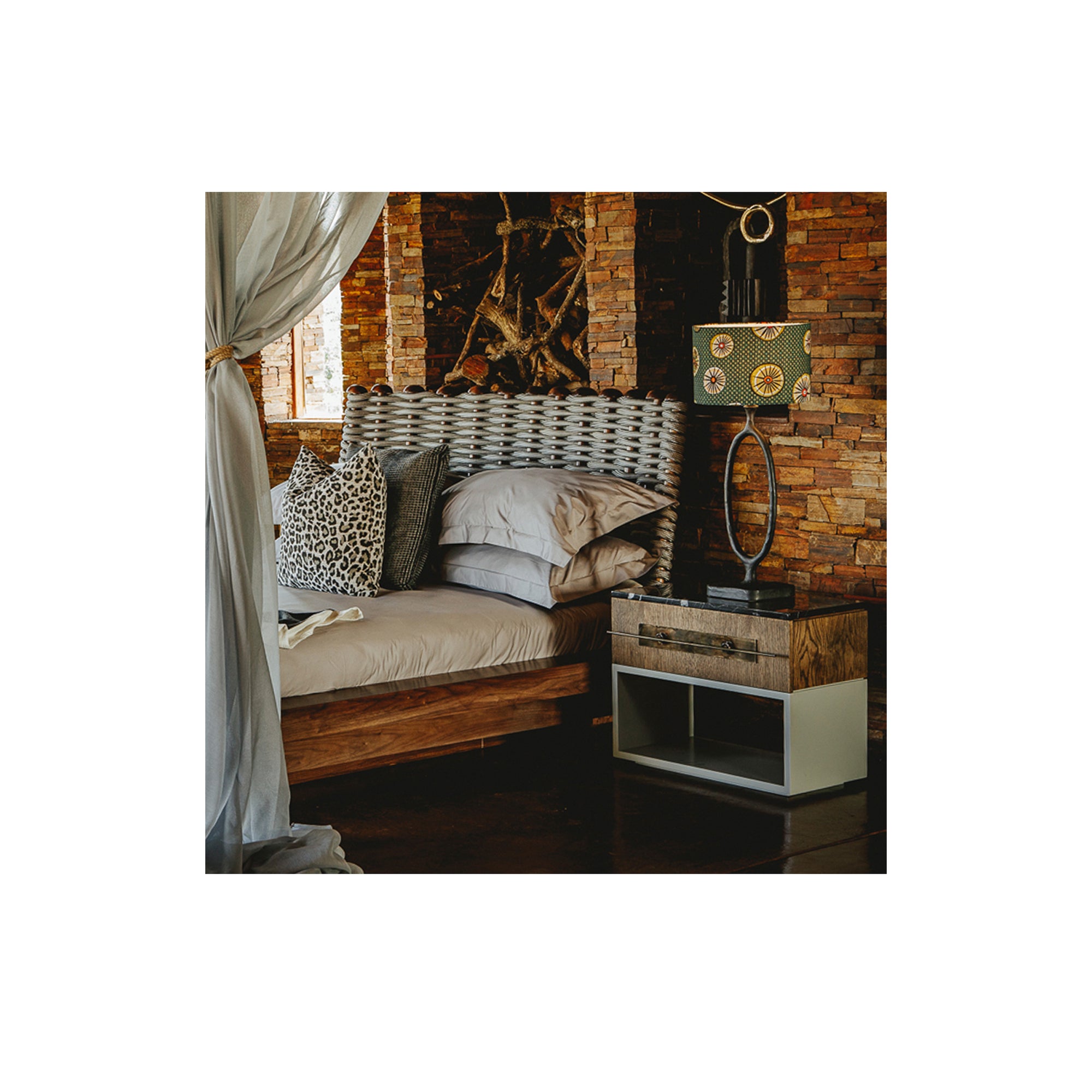 Hawkstone Chiselled Bedside Pedestal