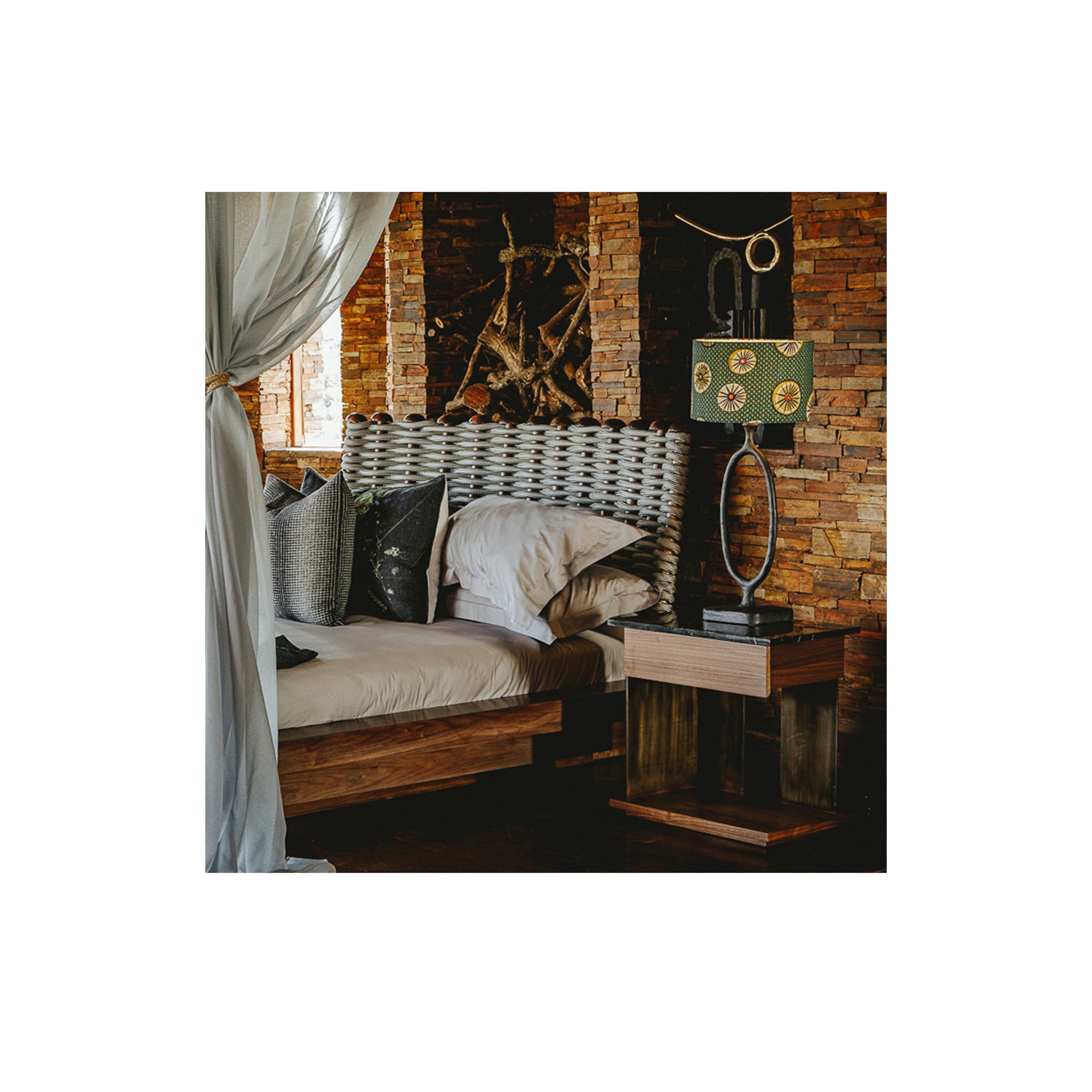 Puzzle Bedside Pedestal