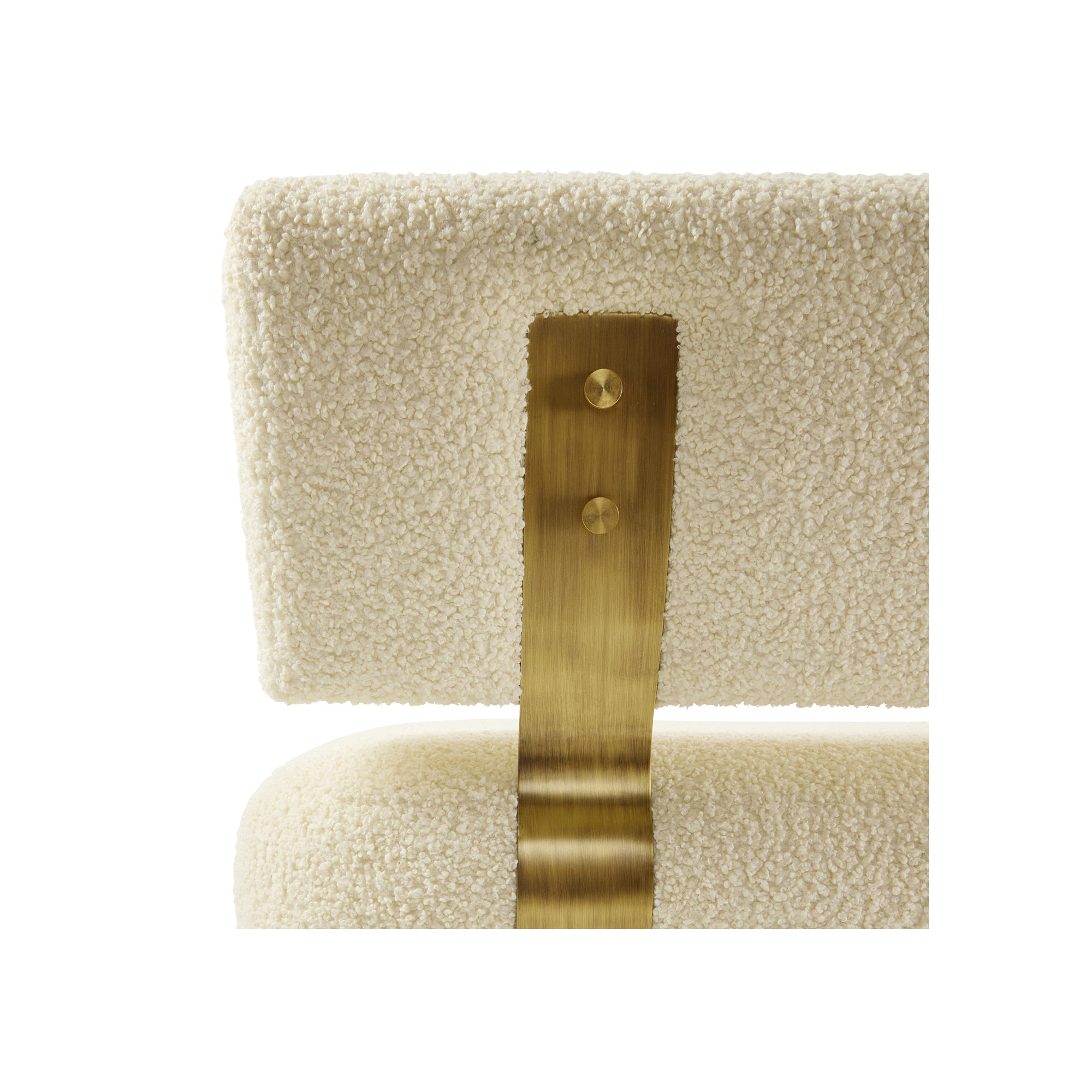 Ostrich Fluff Cream Boucle' Sofa